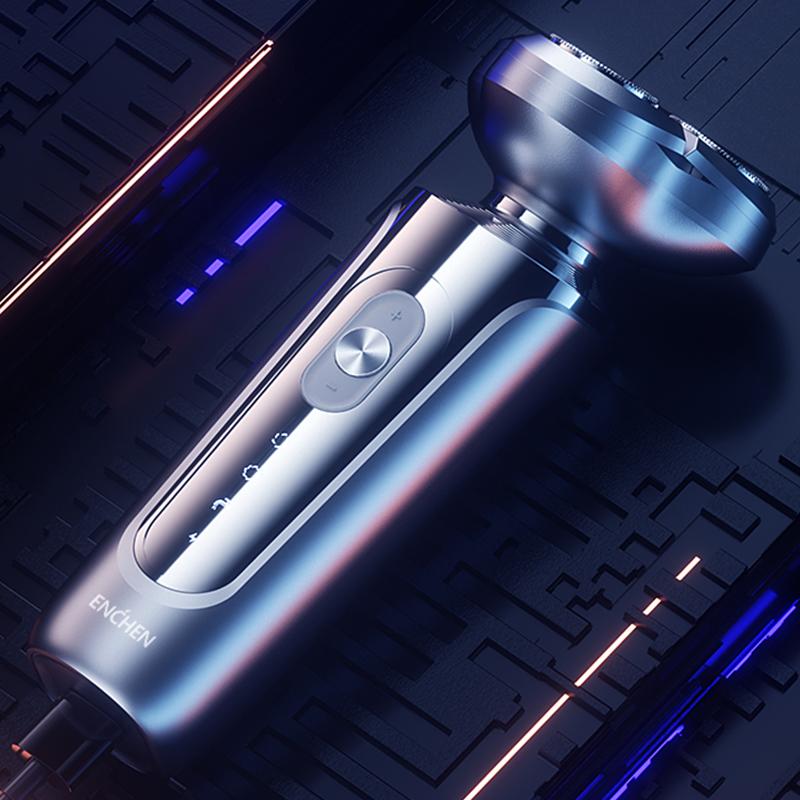 Xiaomi Enchen X2 elektromos borotva mágneses vágópengével, új verzió (ezüst)