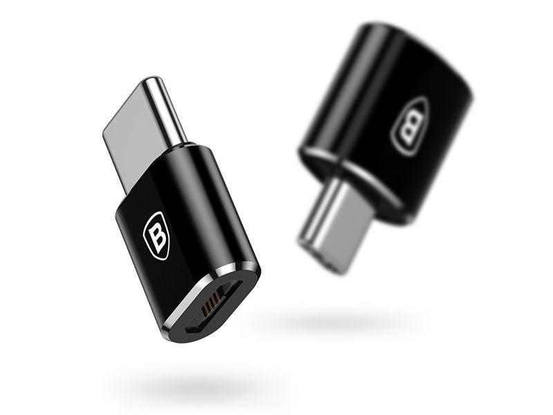 Baseus Micro USB-C - USB adapter (fekete)