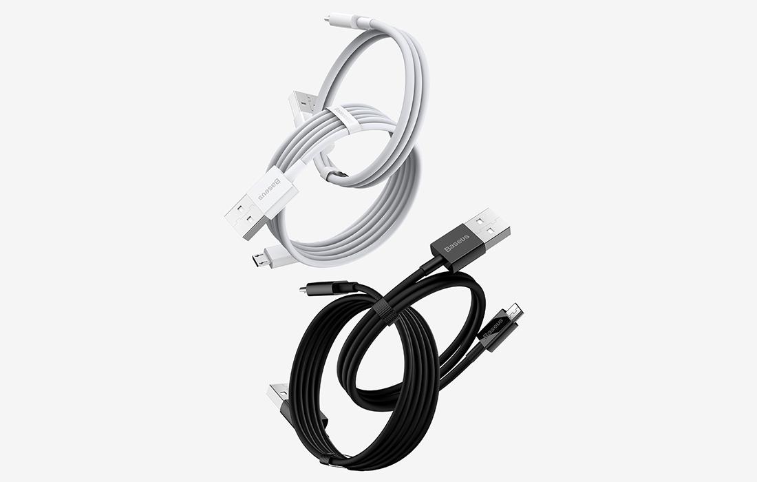 Baseus Superior Series USB-micro USB kábel, 2A, 2m (fehér)