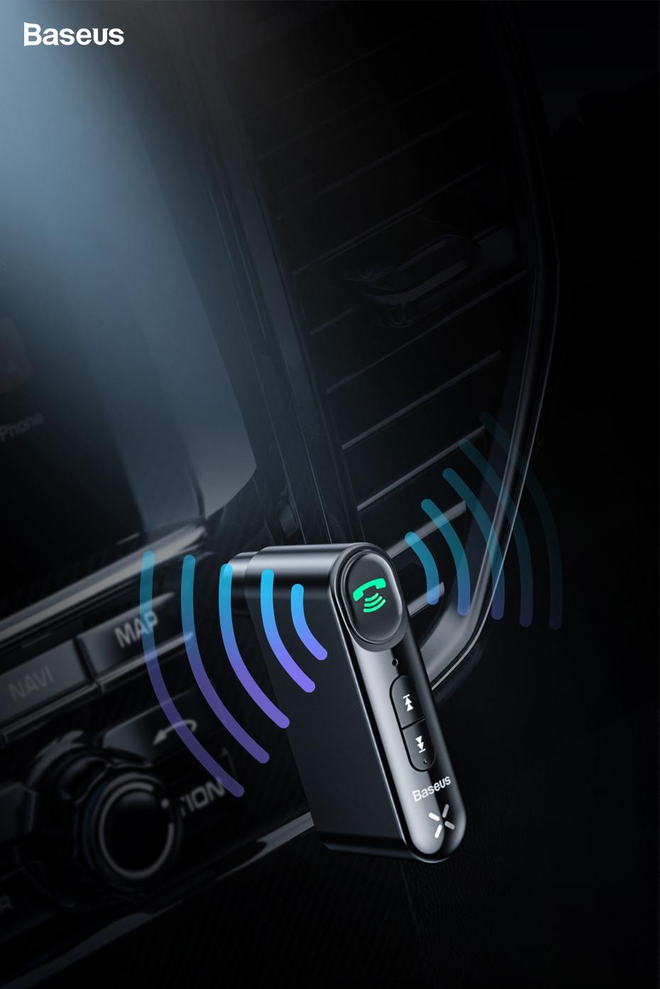 Bluetooth 5.0 AUX vevő Baseus Qiyin