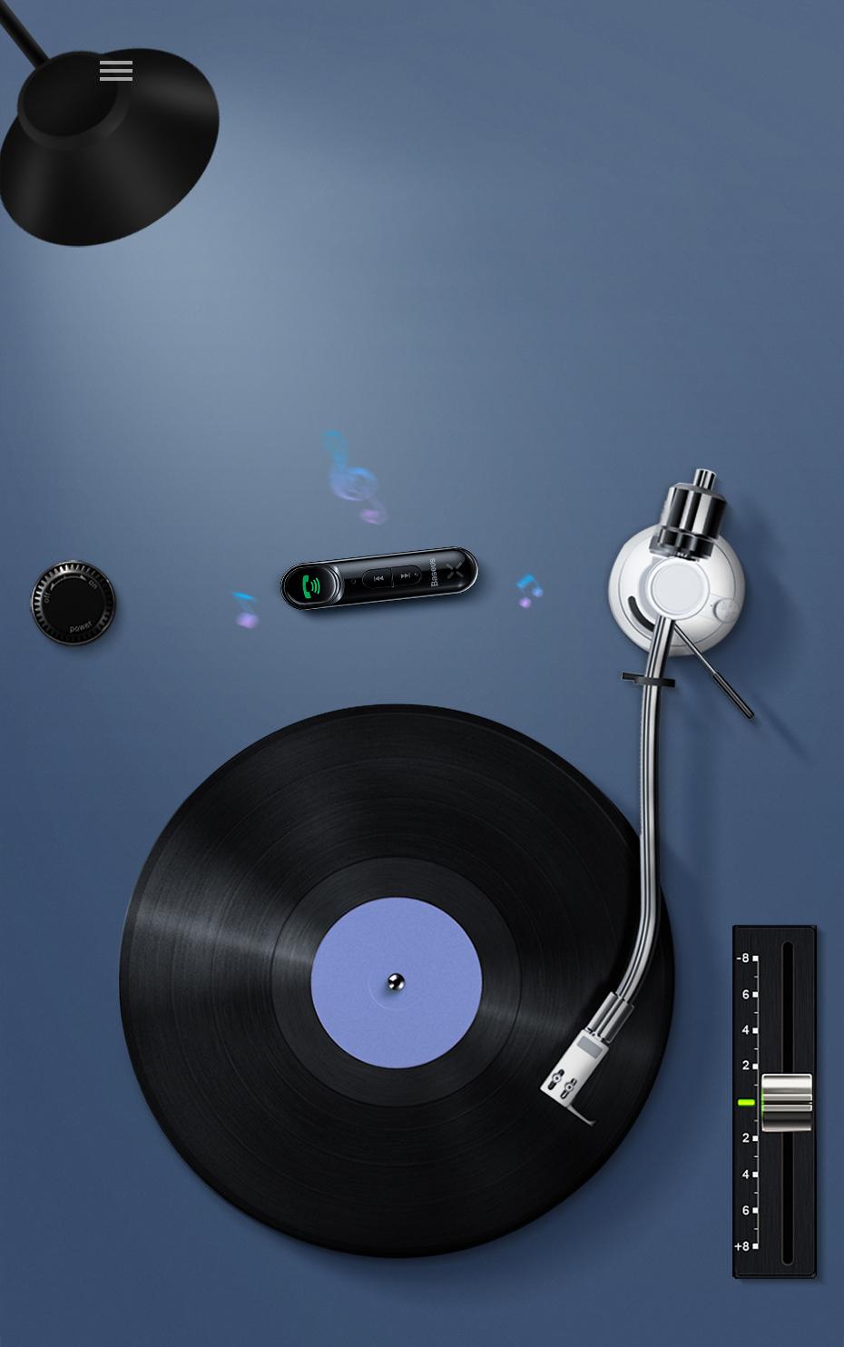 Bluetooth 5.0 AUX vevő Baseus Qiyin
