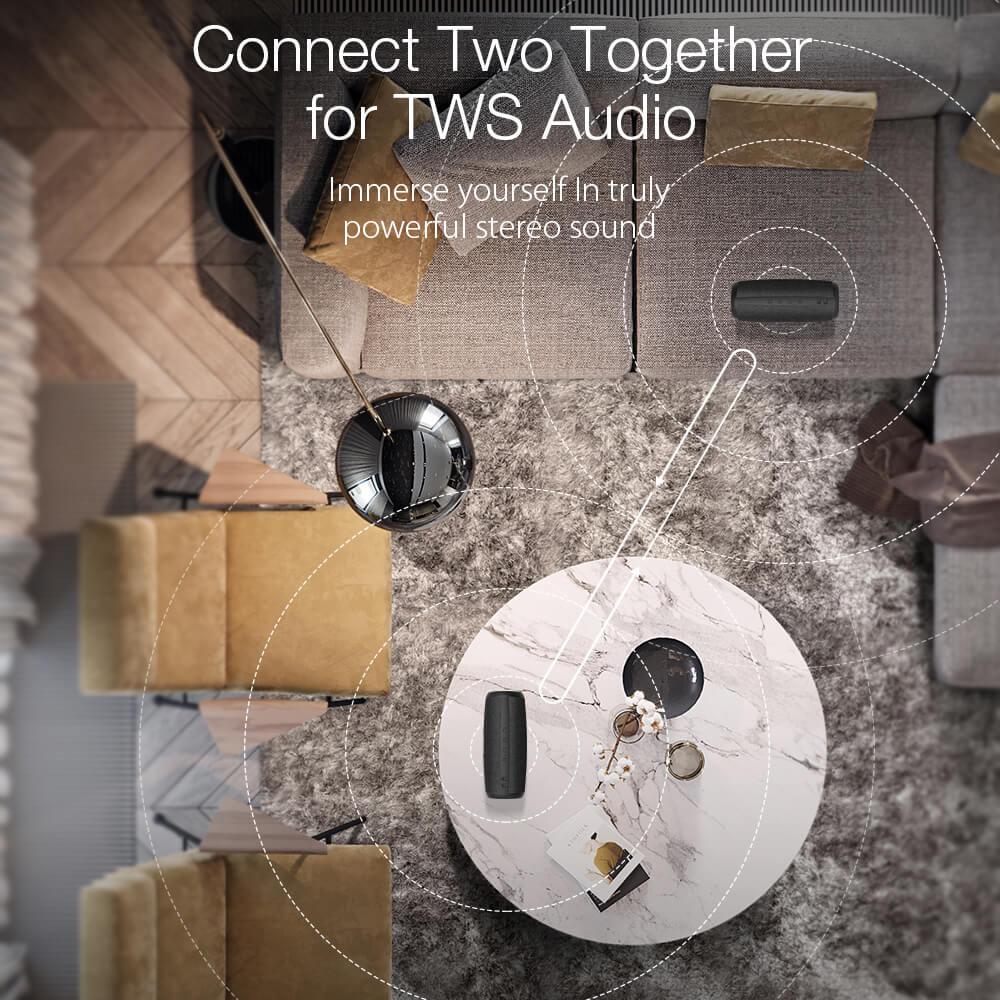 BlitzWolf® BW-WA1: 1200mAh vezeték nélküli Bluetooth hangszóró TWS funkcióval