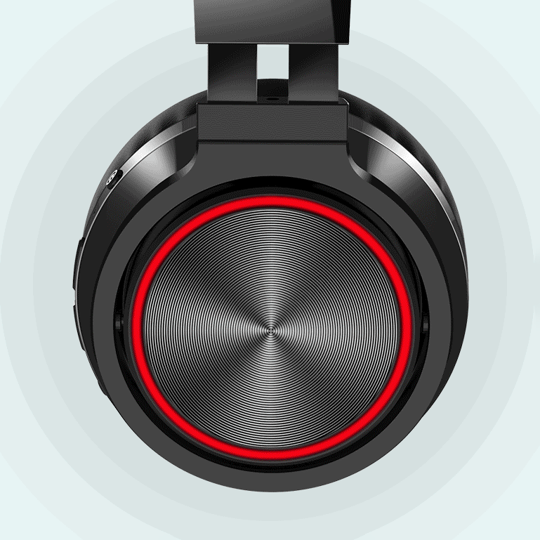on-ear kialakítású fejhallgató RGB világítással
