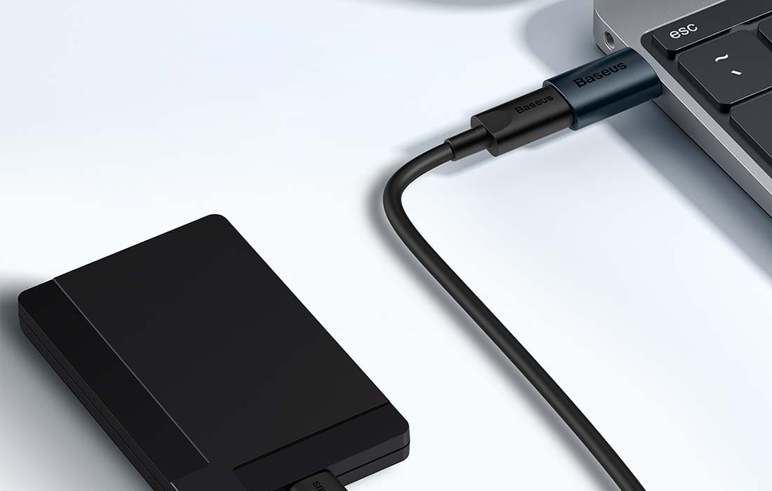 Baseus Ingenuity USB-A – USB-C OTG adapter (kék)