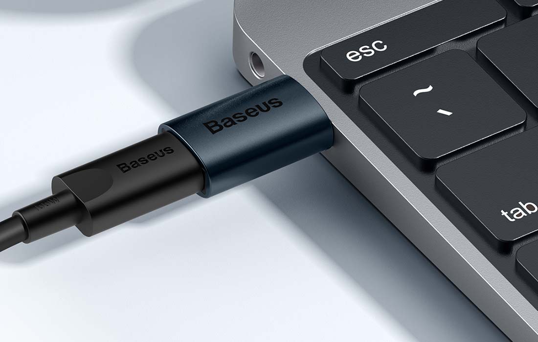 Baseus Ingenuity USB-A – USB-C OTG adapter (kék)