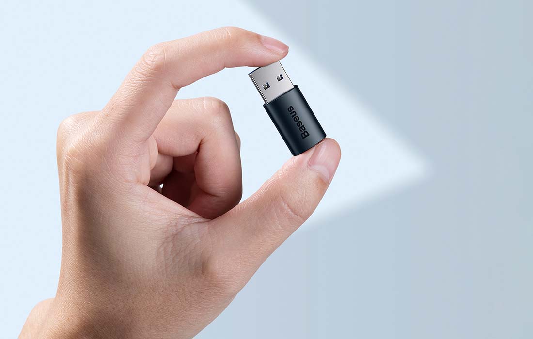Baseus Ingenuity USB-A – USB-C OTG adapter (kék)