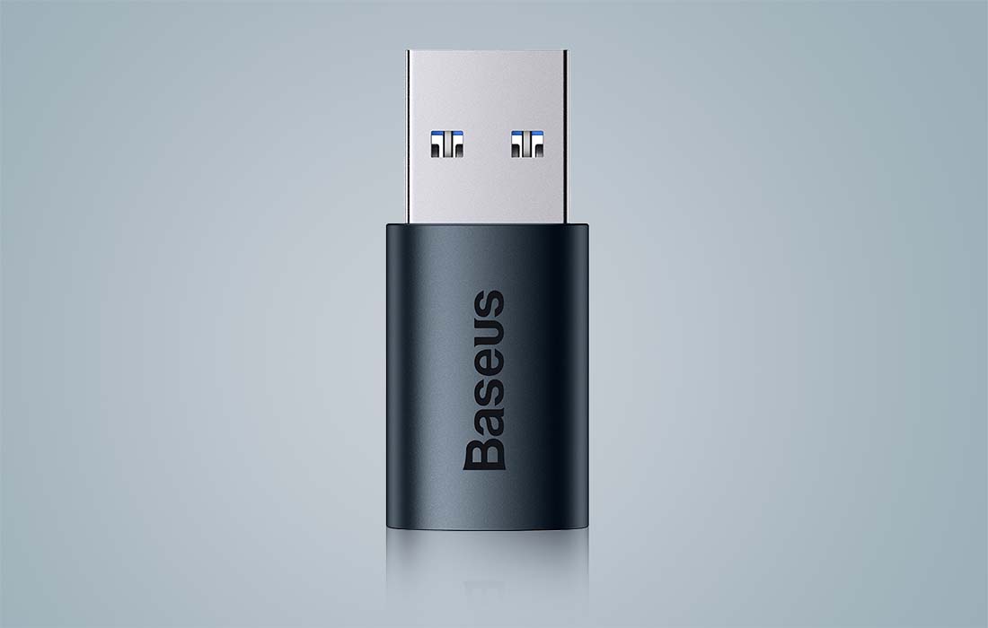 Baseus Ingenuity USB-A – USB-C OTG adapter (kék)
