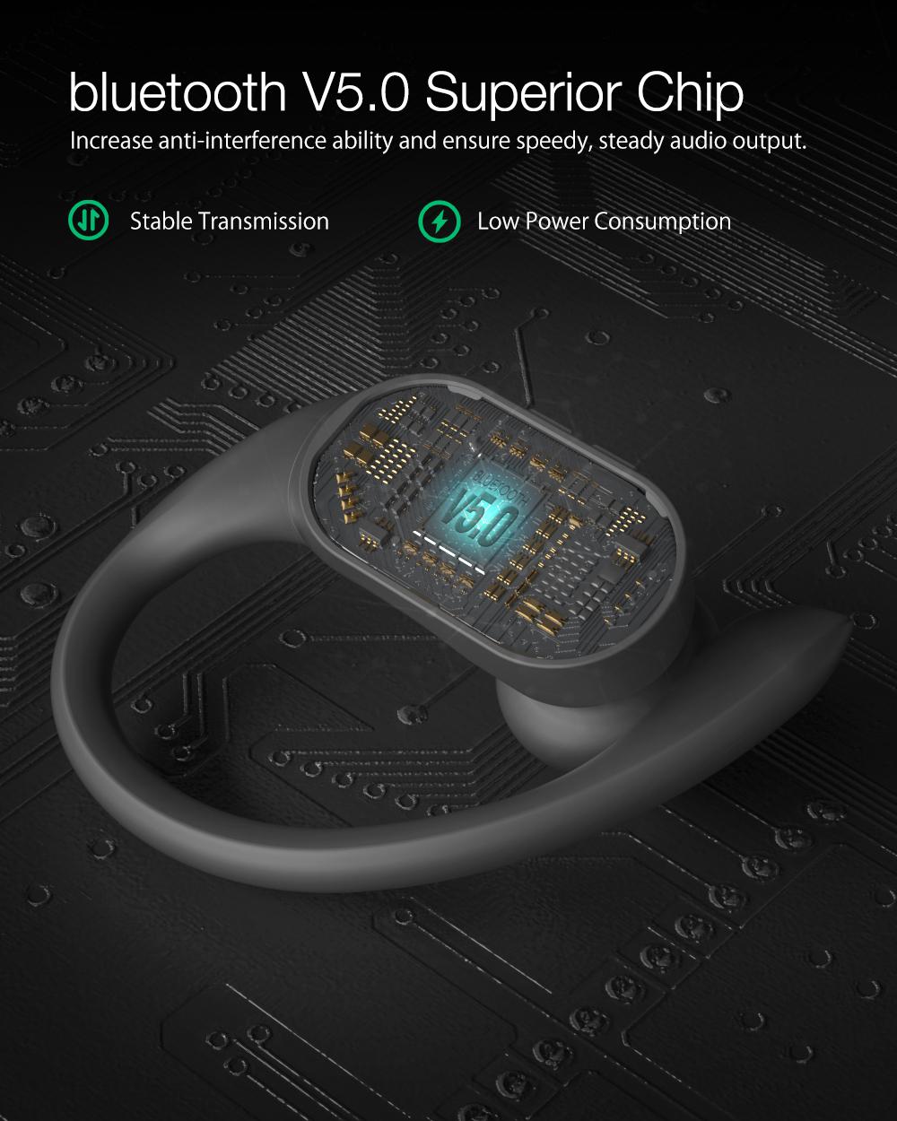 BlitzWolf® BW-FYE10: teljesen vezeték nélküli Dynamic Driver fülhallgató bőr töltődobozzal