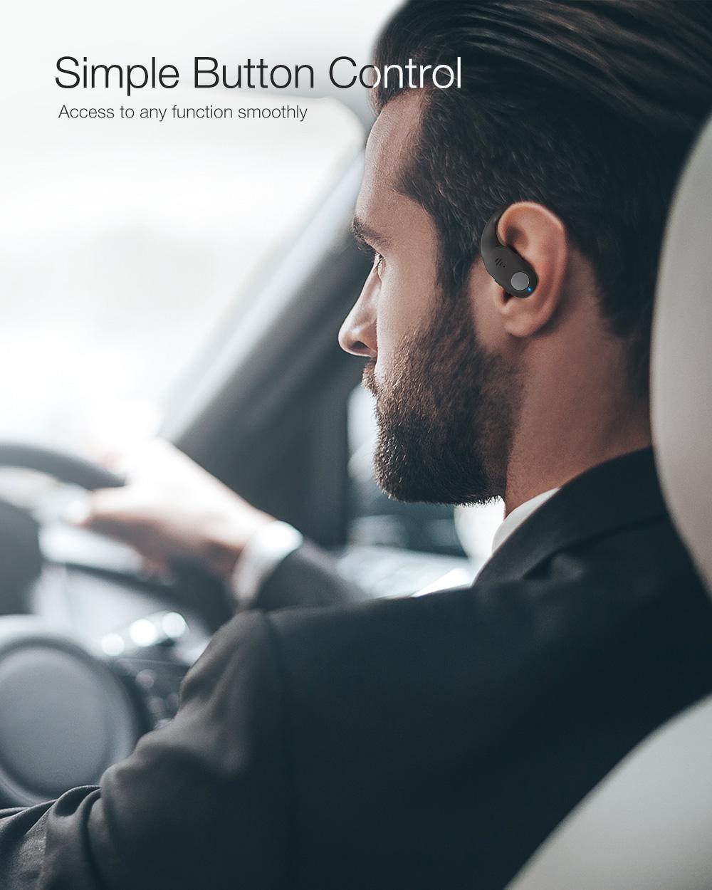 BlitzWolf® BW-FYE10: teljesen vezeték nélküli Dynamic Driver fülhallgató bőr töltődobozzal