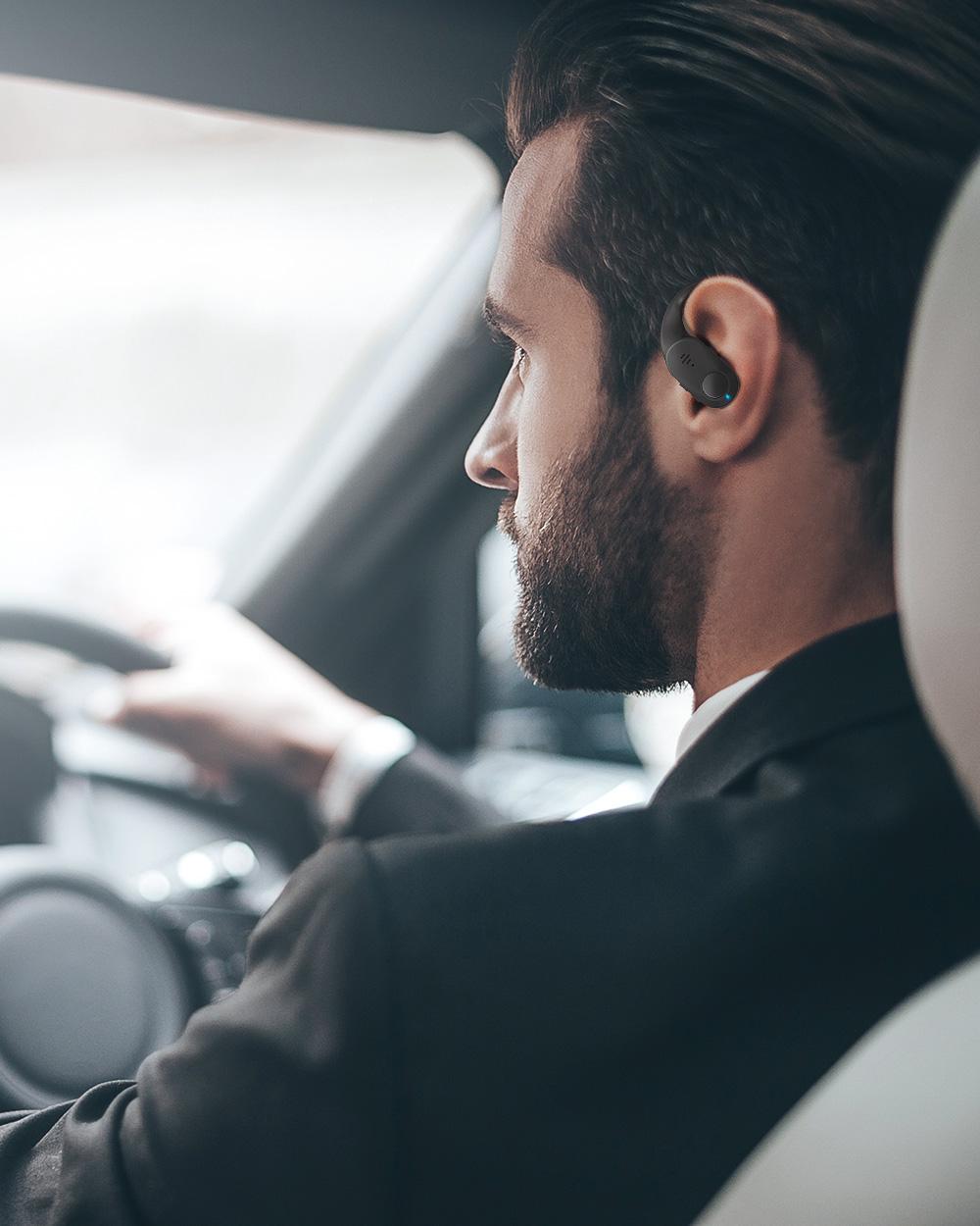 BlitzWolf® BW-FYE10: teljesen vezeték nélküli Dynamic Driver fülhallgató bőr töltődobozzal